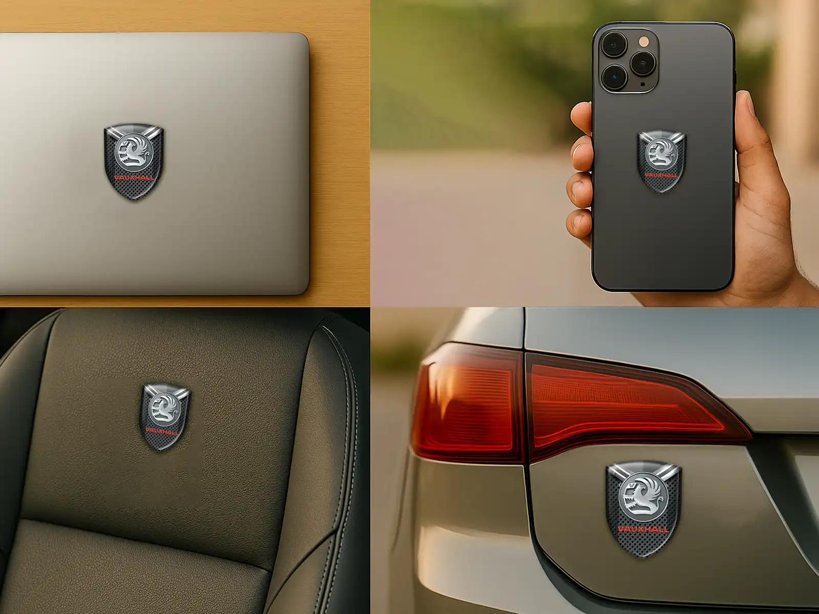 Vauxhall Personalized Car Emblems Durable Limited Universal